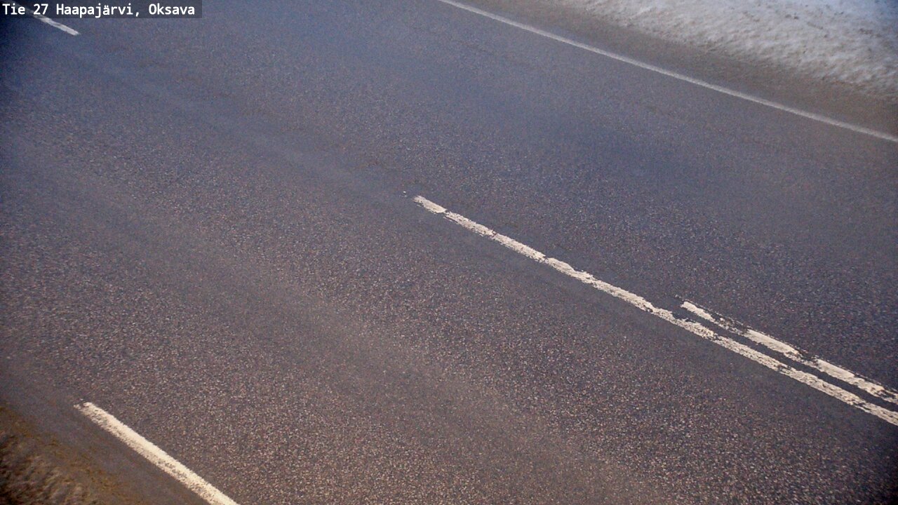 Weather Camera Image Väg 27 Haapajärvi, Oksava, Haapajärvi, Pohjois-Pohjanmaa