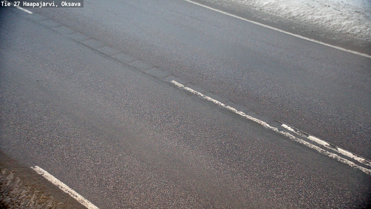 Weather Camera Image Road 27 Haapajärvi, Oksava, Haapajärvi, Pohjois-Pohjanmaa
