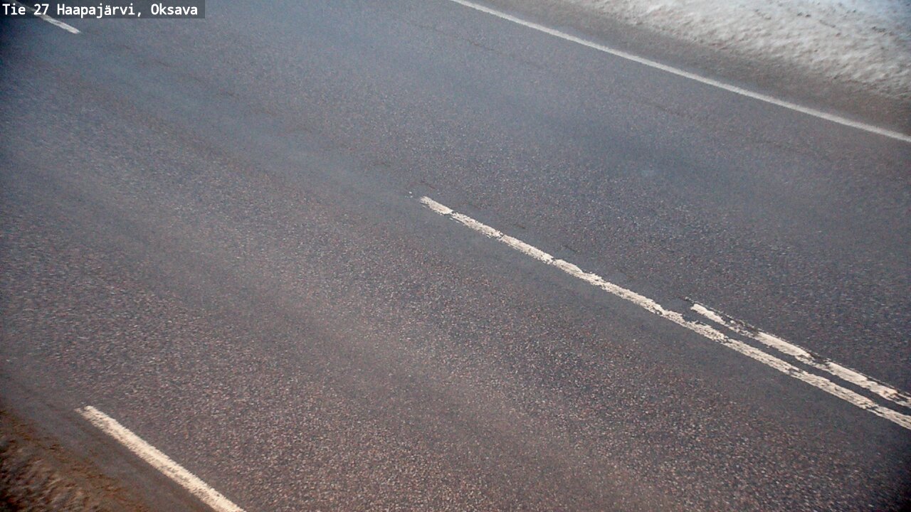 Weather Camera Image Väg 27 Haapajärvi, Oksava, Haapajärvi, Pohjois-Pohjanmaa