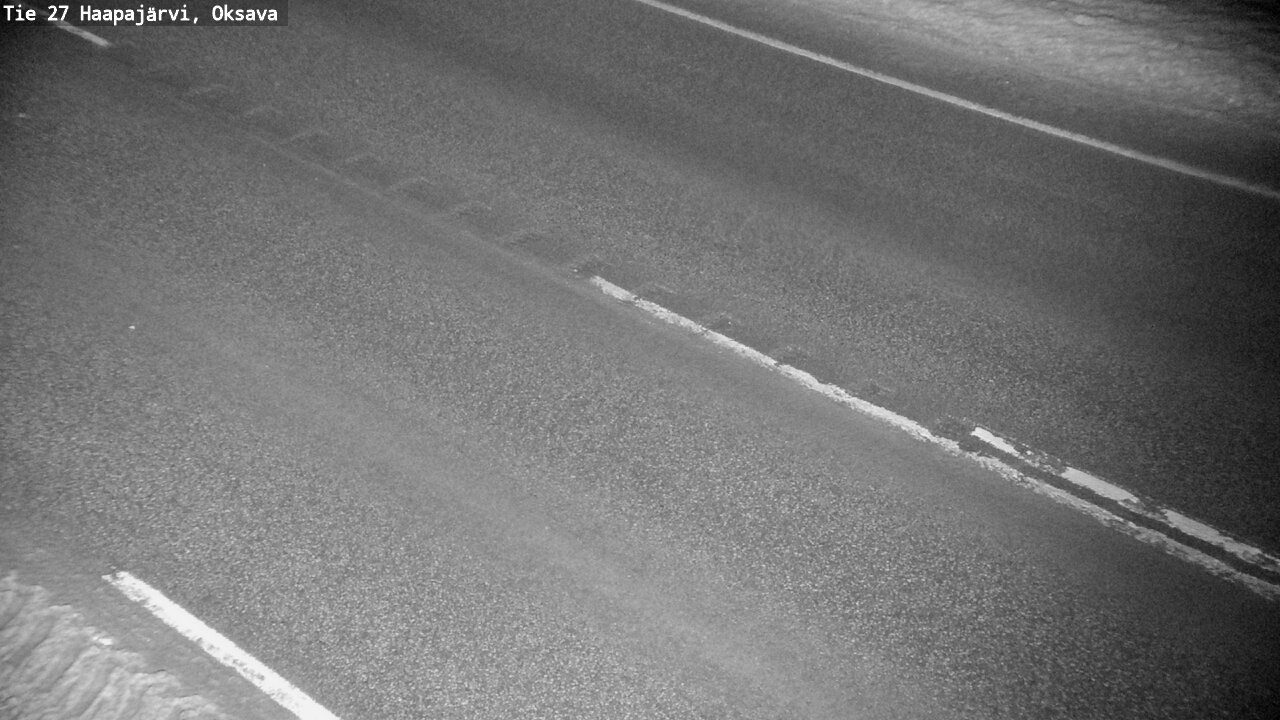Weather Camera Image Road 27 Haapajärvi, Oksava, Haapajärvi, Pohjois-Pohjanmaa