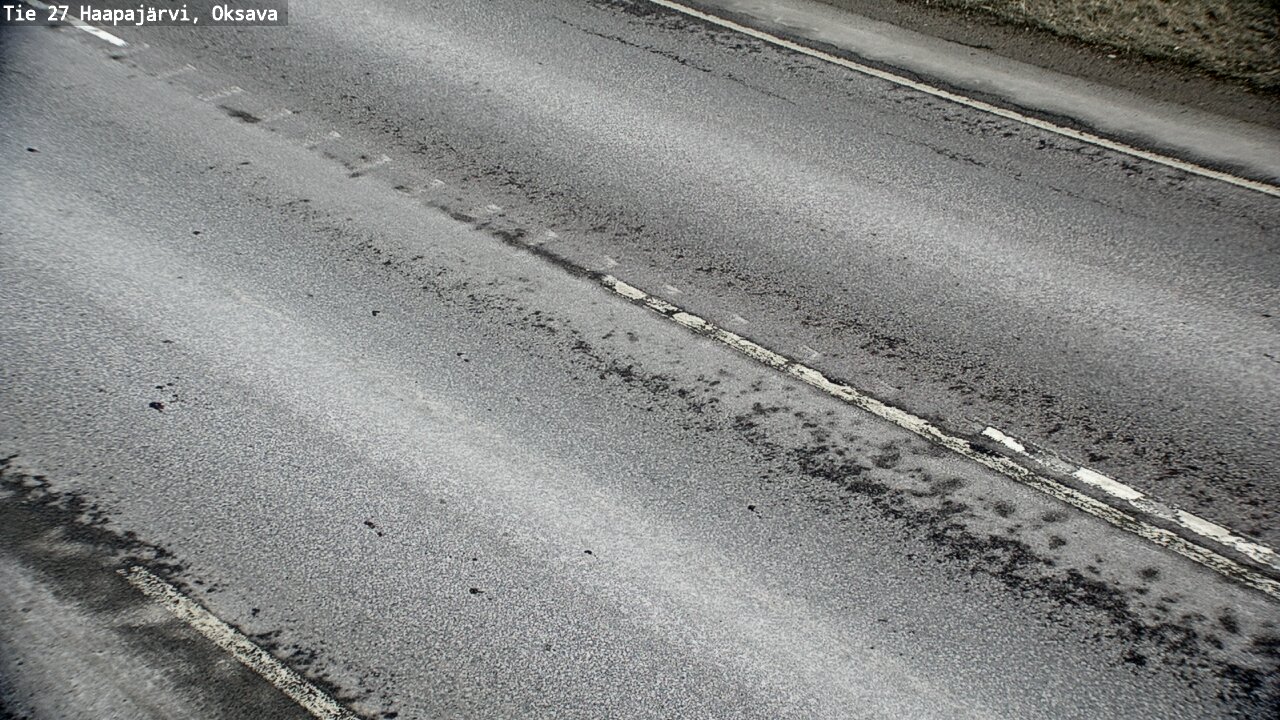Weather Camera Image Väg 27 Haapajärvi, Oksava, Haapajärvi, Pohjois-Pohjanmaa
