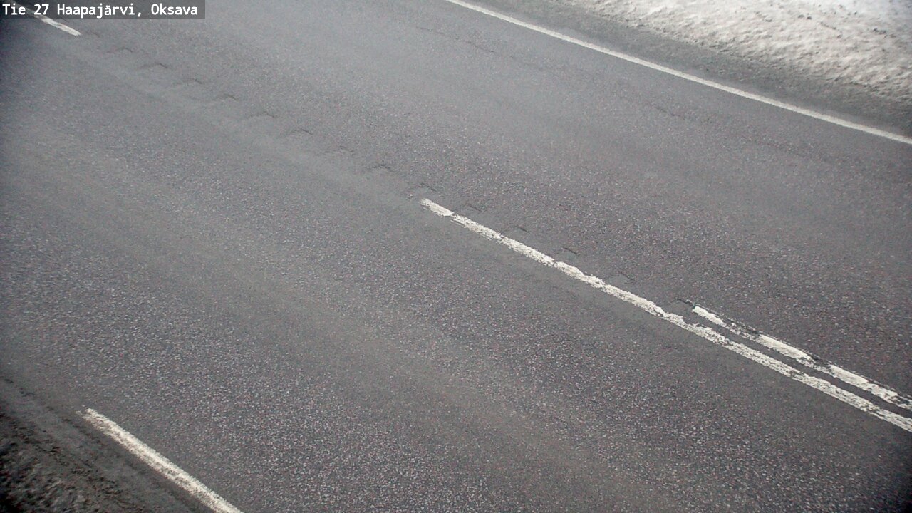 Weather Camera Image Road 27 Haapajärvi, Oksava, Haapajärvi, Pohjois-Pohjanmaa