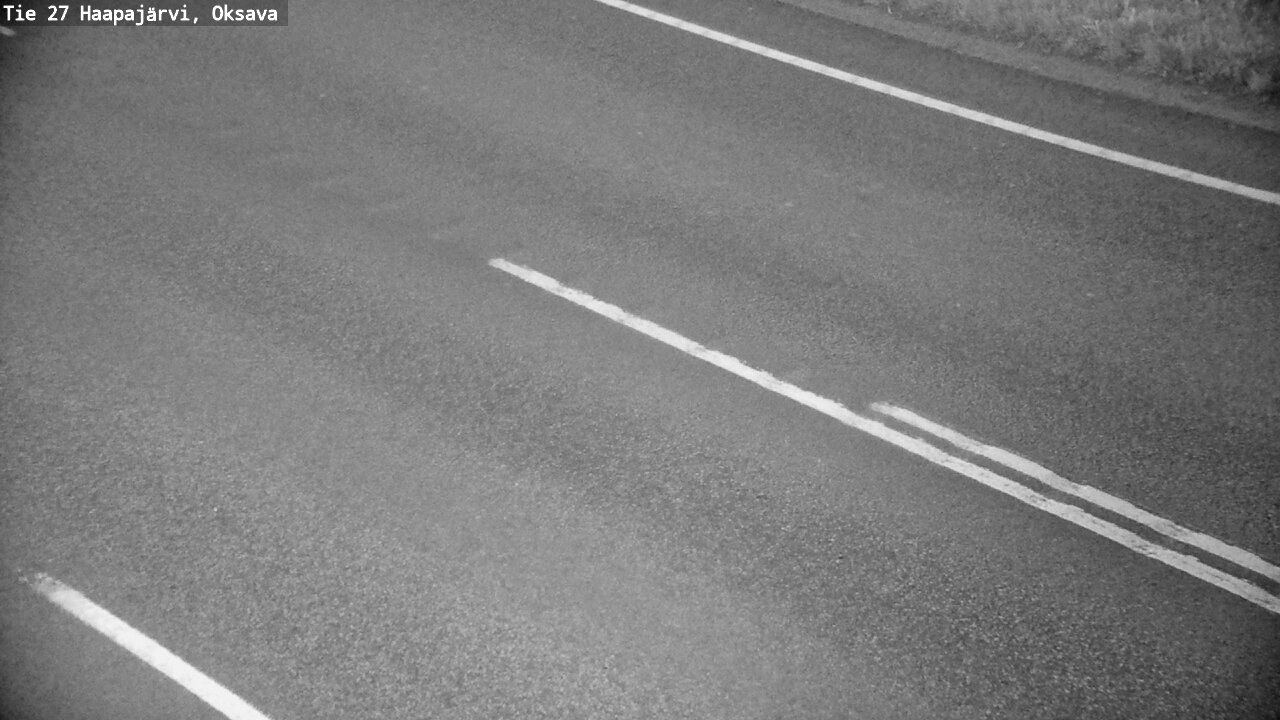 Weather Camera Image Road 27 Haapajärvi, Oksava, Haapajärvi, Pohjois-Pohjanmaa