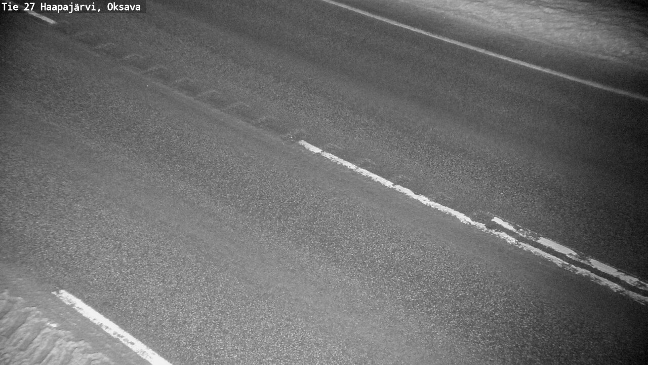 Weather Camera Image Road 27 Haapajärvi, Oksava, Haapajärvi, Pohjois-Pohjanmaa