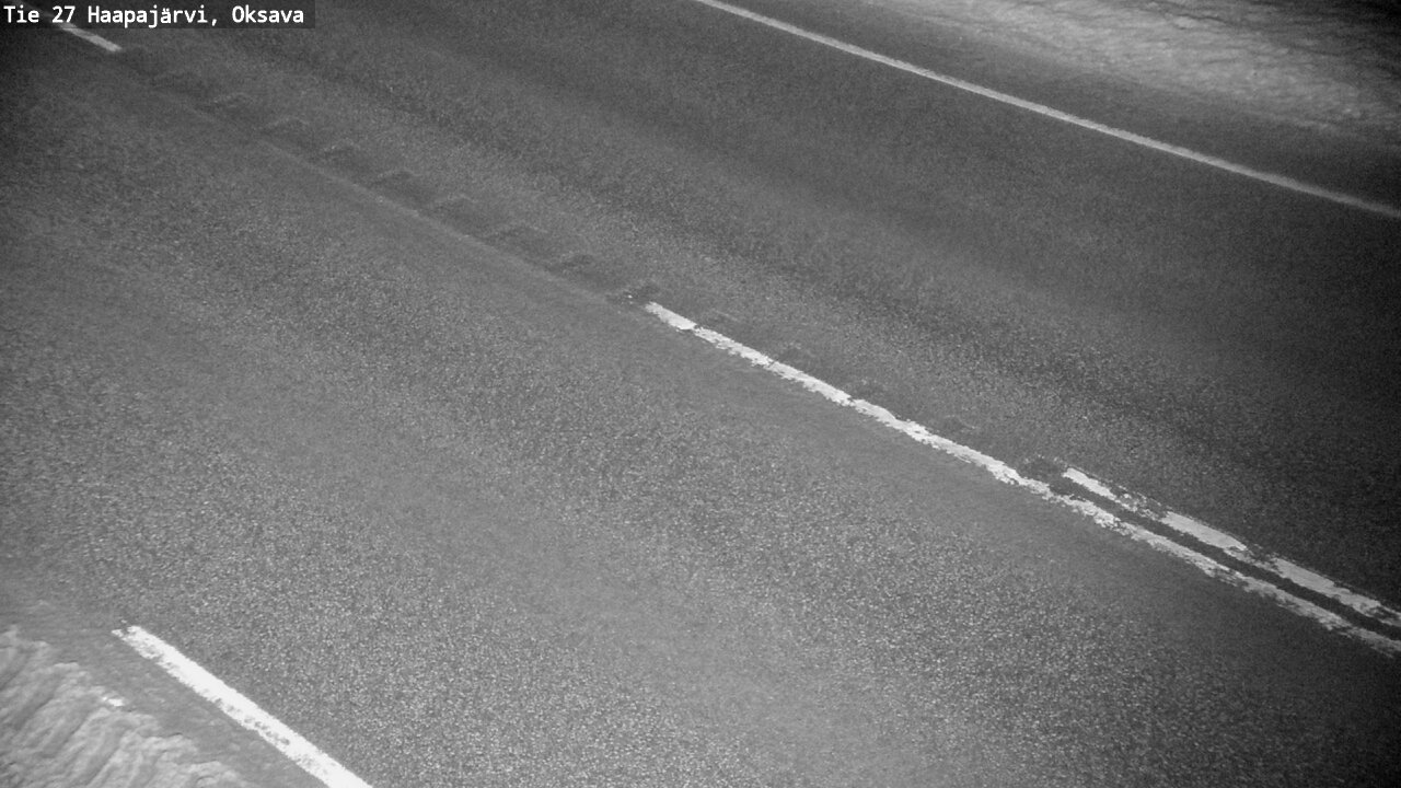 Weather Camera Image Road 27 Haapajärvi, Oksava, Haapajärvi, Pohjois-Pohjanmaa