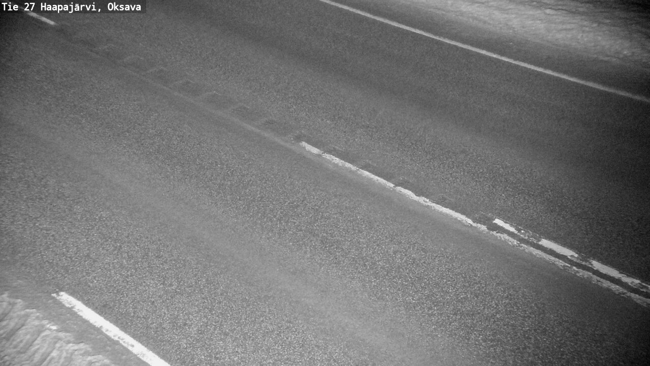 Weather Camera Image Road 27 Haapajärvi, Oksava, Haapajärvi, Pohjois-Pohjanmaa