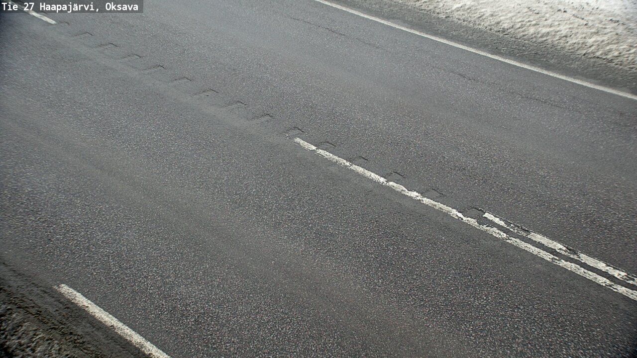 Weather Camera Image Road 27 Haapajärvi, Oksava, Haapajärvi, Pohjois-Pohjanmaa