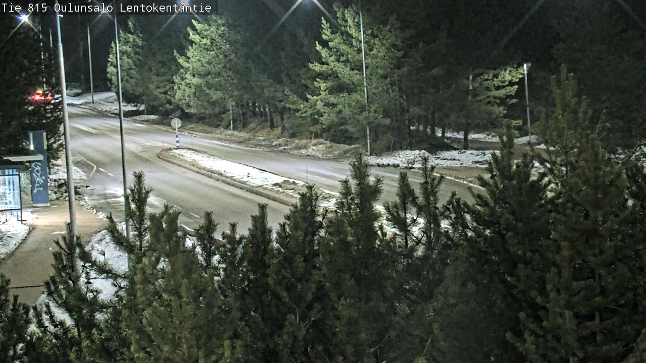 Weather Camera Image Väg 816 Uleåsalo, Lentokentäntie, Oulu, Pohjois-Pohjanmaa