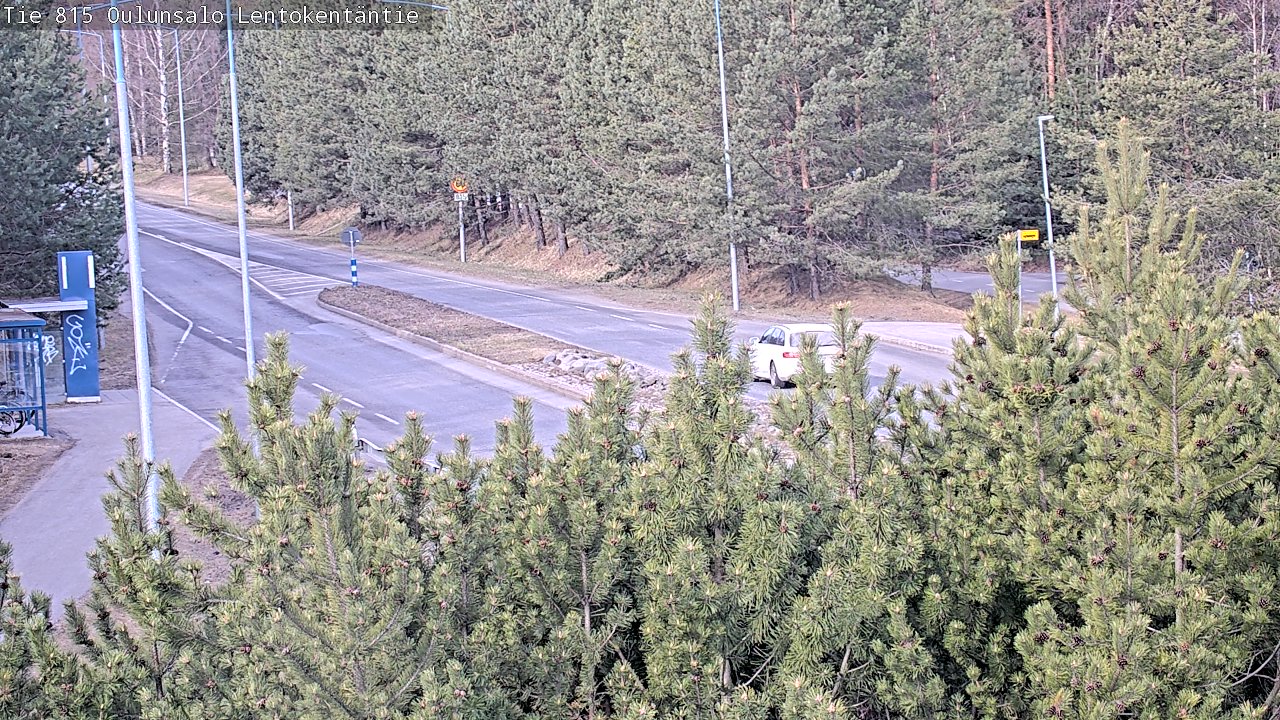 Weather Camera Image Väg 816 Uleåsalo, Lentokentäntie, Oulu, Pohjois-Pohjanmaa