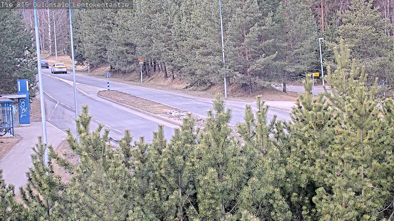 Weather Camera Image Väg 816 Uleåsalo, Lentokentäntie, Oulu, Pohjois-Pohjanmaa