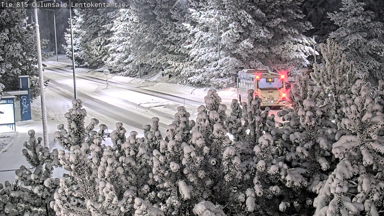 Kelikamerat Kuva Tie 816 Oulunsalo, Lentokentäntie, Oulu, Pohjois-Pohjanmaa