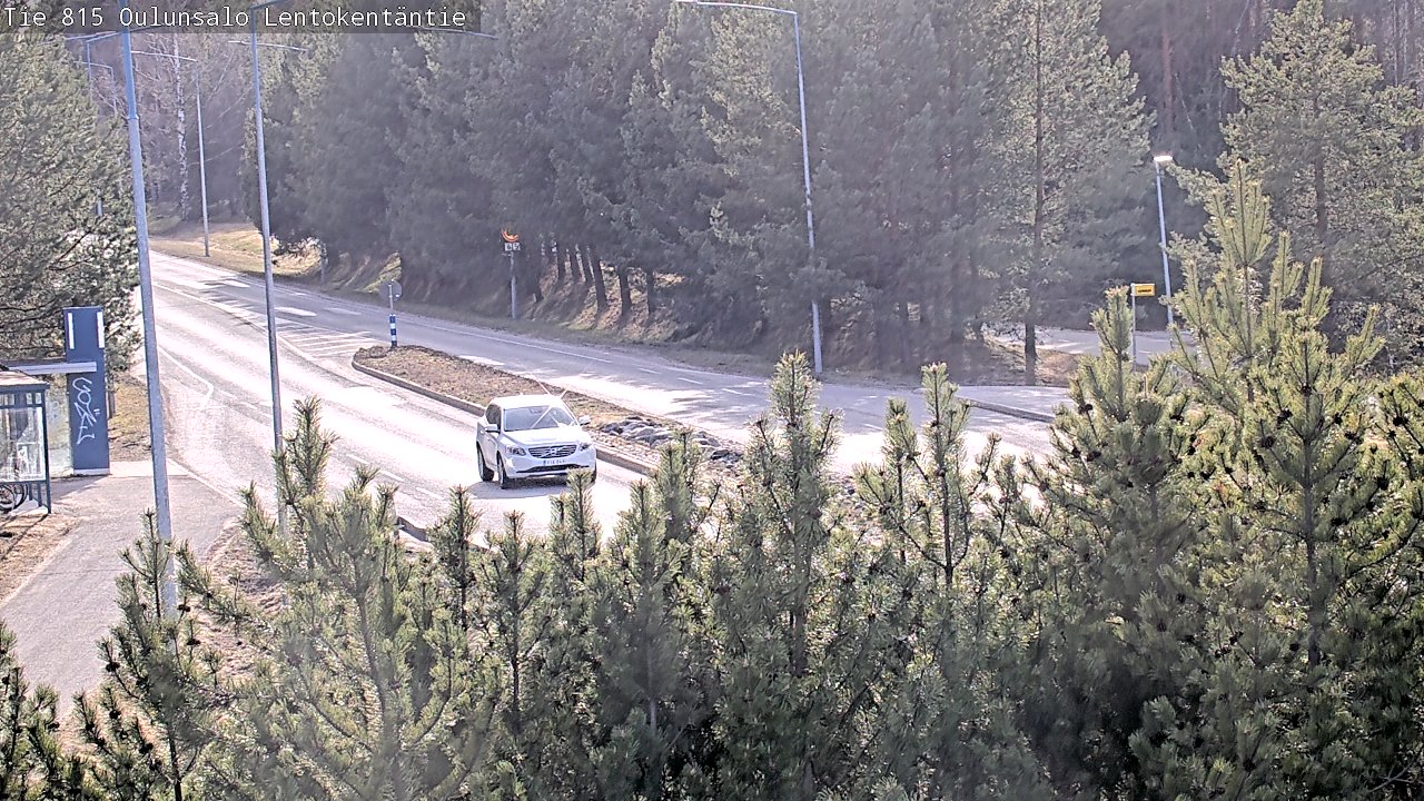 Weather Camera Image Väg 816 Uleåsalo, Lentokentäntie, Oulu, Pohjois-Pohjanmaa