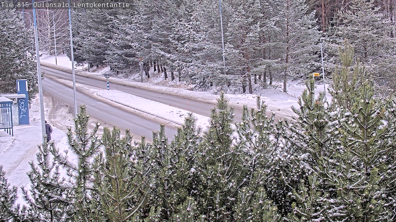 Weather Camera Image Väg 816 Uleåsalo, Lentokentäntie, Oulu, Pohjois-Pohjanmaa