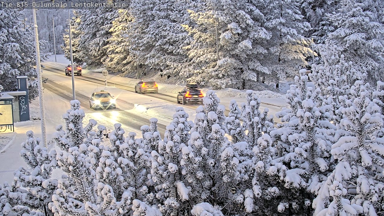 Kelikamerat Kuva Tie 816 Oulunsalo, Lentokentäntie, Oulu, Pohjois-Pohjanmaa