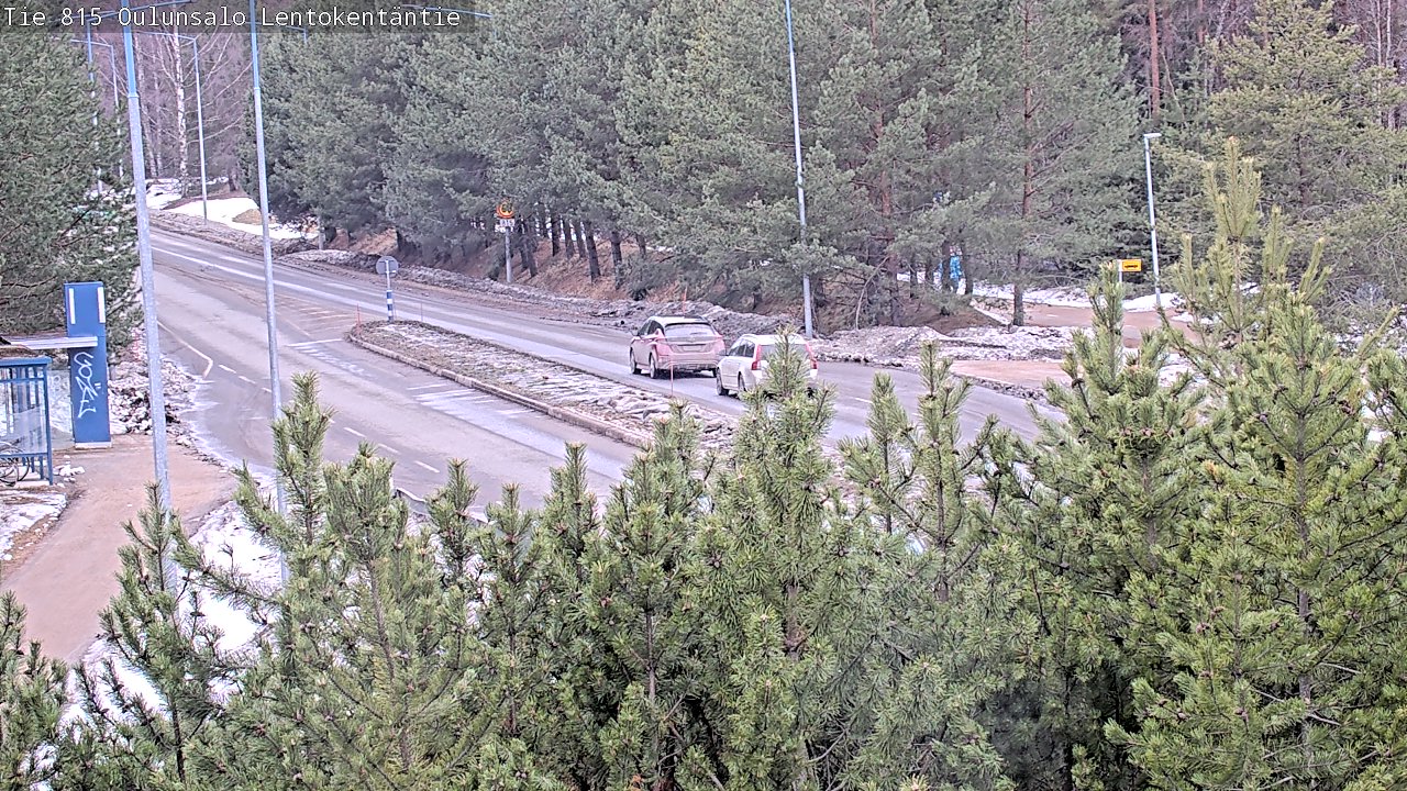 Weather Camera Image Väg 816 Uleåsalo, Lentokentäntie, Oulu, Pohjois-Pohjanmaa