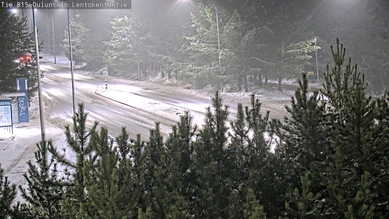 Weather Camera Image Väg 816 Uleåsalo, Lentokentäntie, Oulu, Pohjois-Pohjanmaa