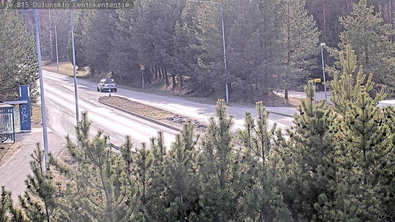 Weather Camera Image Väg 816 Uleåsalo, Lentokentäntie, Oulu, Pohjois-Pohjanmaa