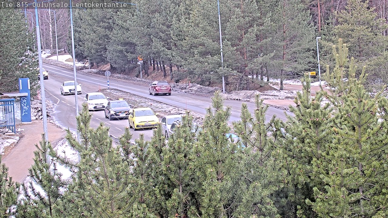 Weather Camera Image Väg 816 Uleåsalo, Lentokentäntie, Oulu, Pohjois-Pohjanmaa