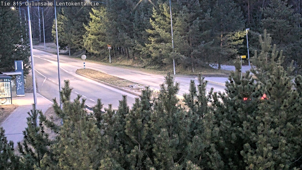 Weather Camera Image Road 816 Oulunsalo, Lentokentäntie, Oulu, Pohjois-Pohjanmaa