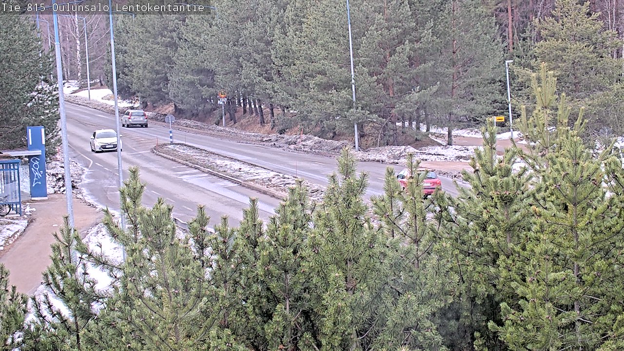 Weather Camera Image Väg 816 Uleåsalo, Lentokentäntie, Oulu, Pohjois-Pohjanmaa