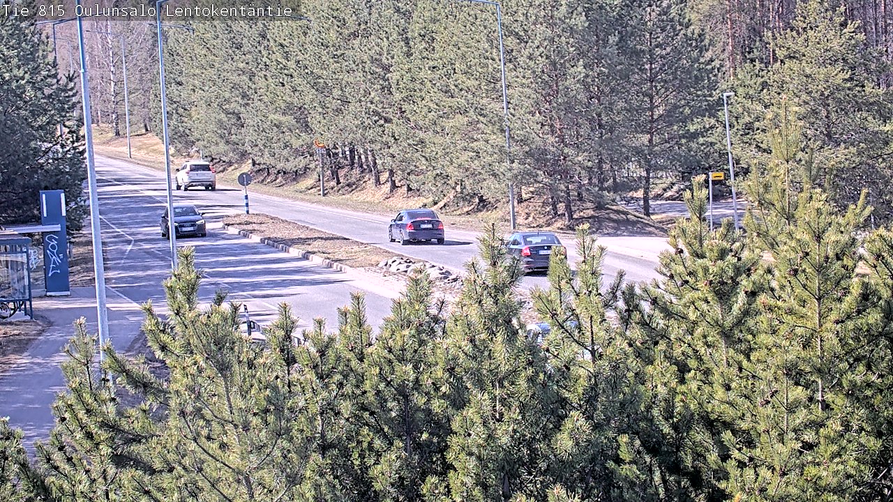 Weather Camera Image Väg 816 Uleåsalo, Lentokentäntie, Oulu, Pohjois-Pohjanmaa