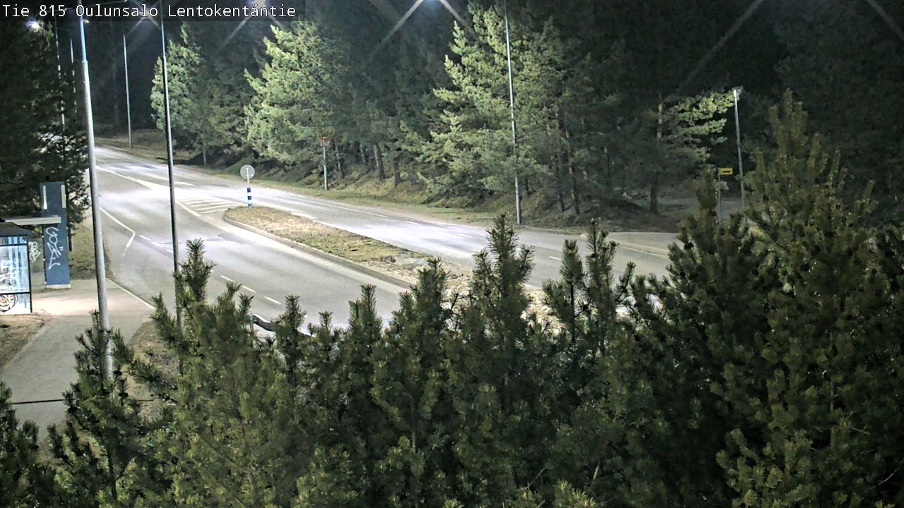 Weather Camera Image Road 816 Oulunsalo, Lentokentäntie, Oulu, Pohjois-Pohjanmaa