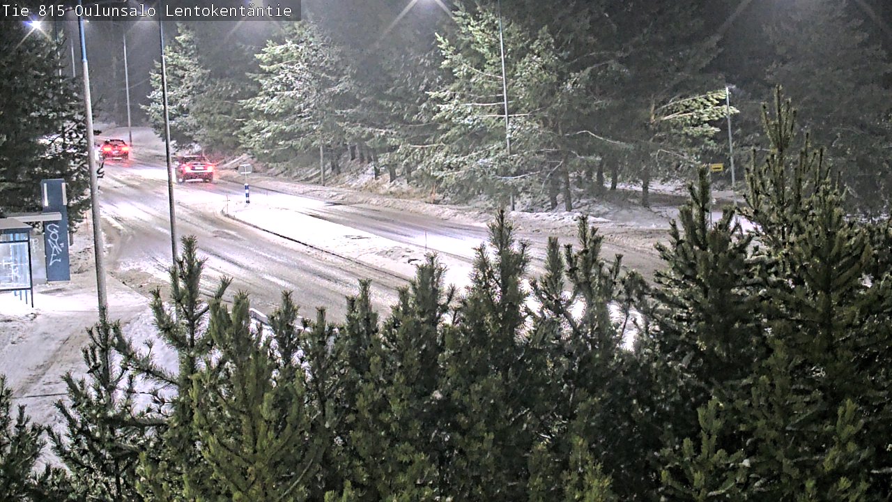 Weather Camera Image Väg 816 Uleåsalo, Lentokentäntie, Oulu, Pohjois-Pohjanmaa