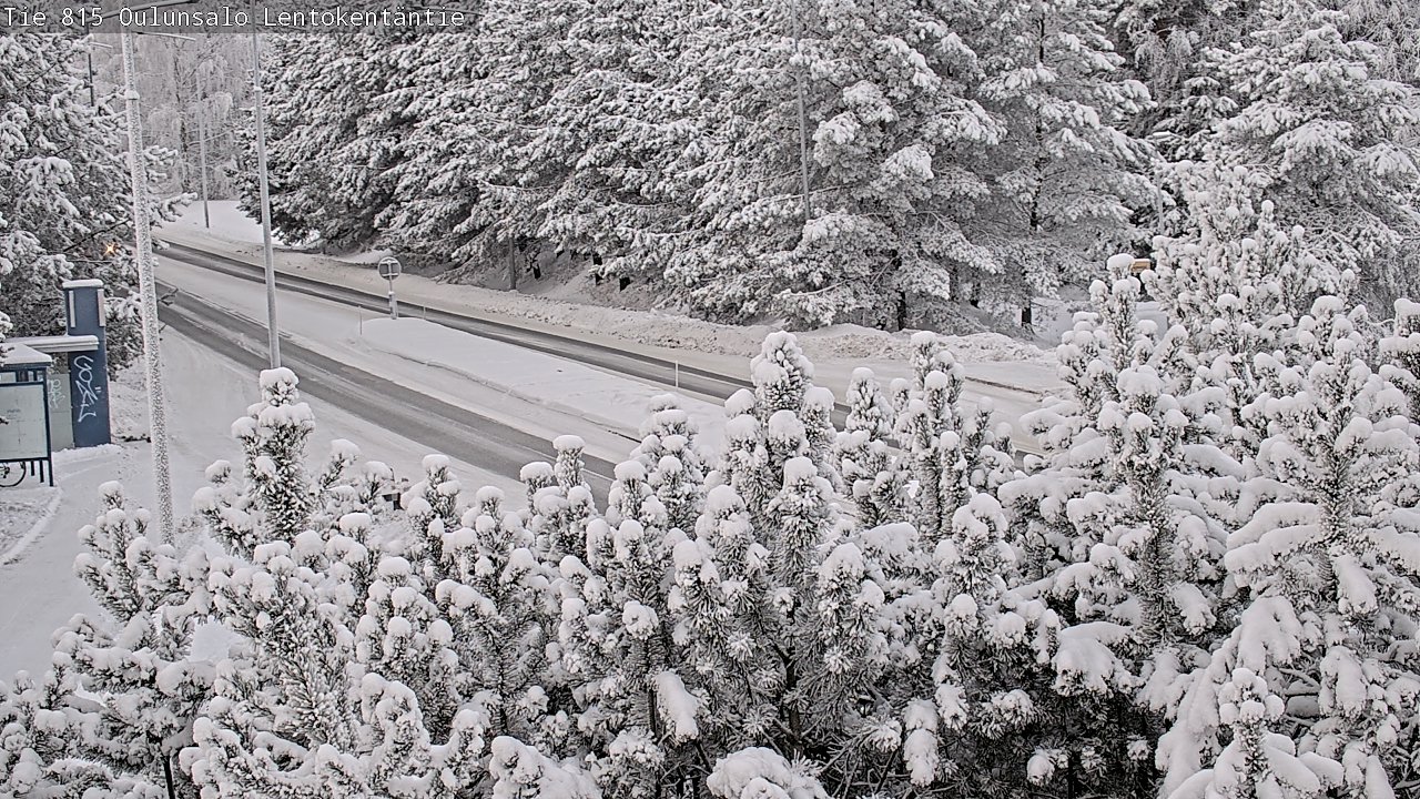 Kelikamerat Kuva Tie 816 Oulunsalo, Lentokentäntie, Oulu, Pohjois-Pohjanmaa
