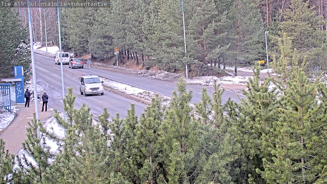 Weather Camera Image Väg 816 Uleåsalo, Lentokentäntie, Oulu, Pohjois-Pohjanmaa