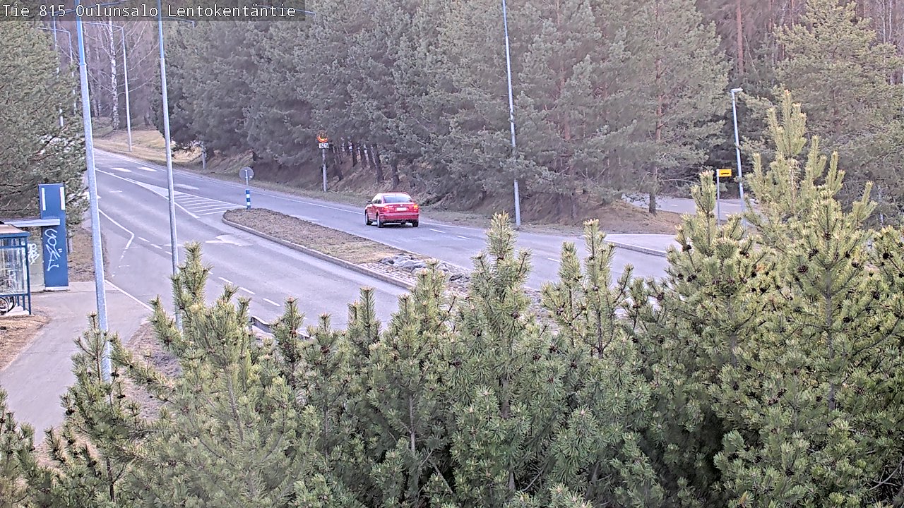 Weather Camera Image Väg 816 Uleåsalo, Lentokentäntie, Oulu, Pohjois-Pohjanmaa