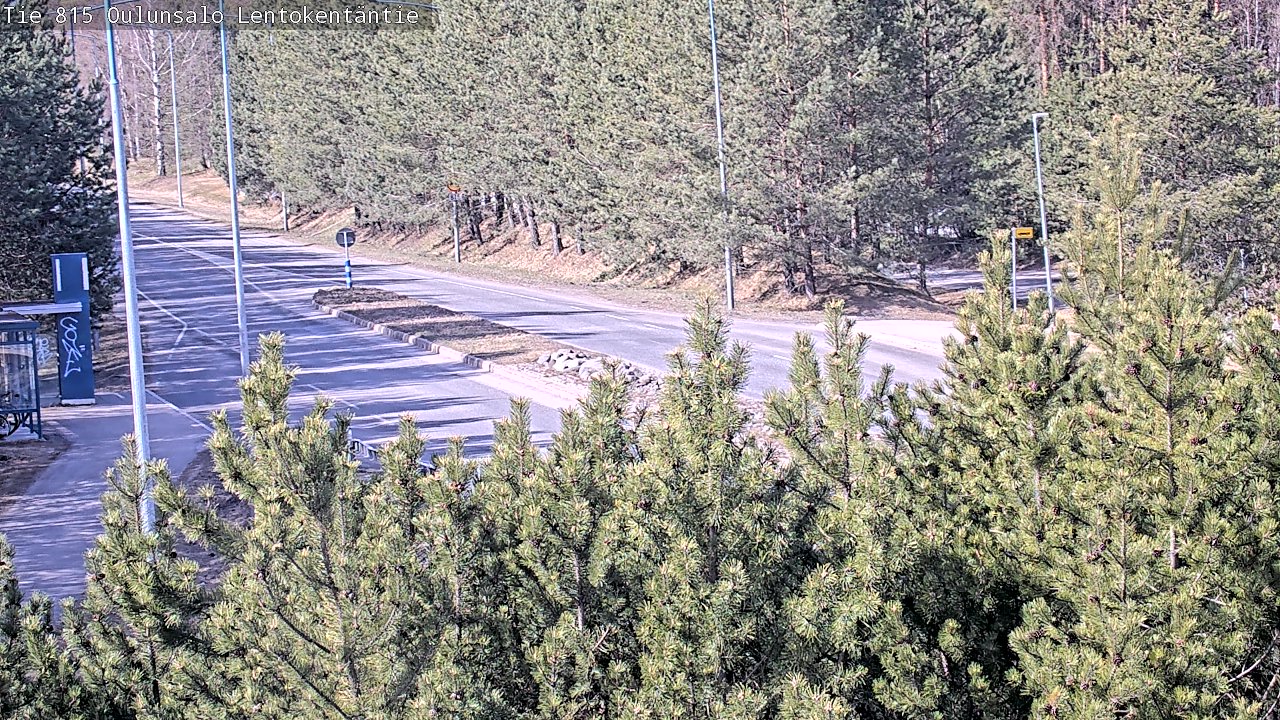 Weather Camera Image Väg 816 Uleåsalo, Lentokentäntie, Oulu, Pohjois-Pohjanmaa