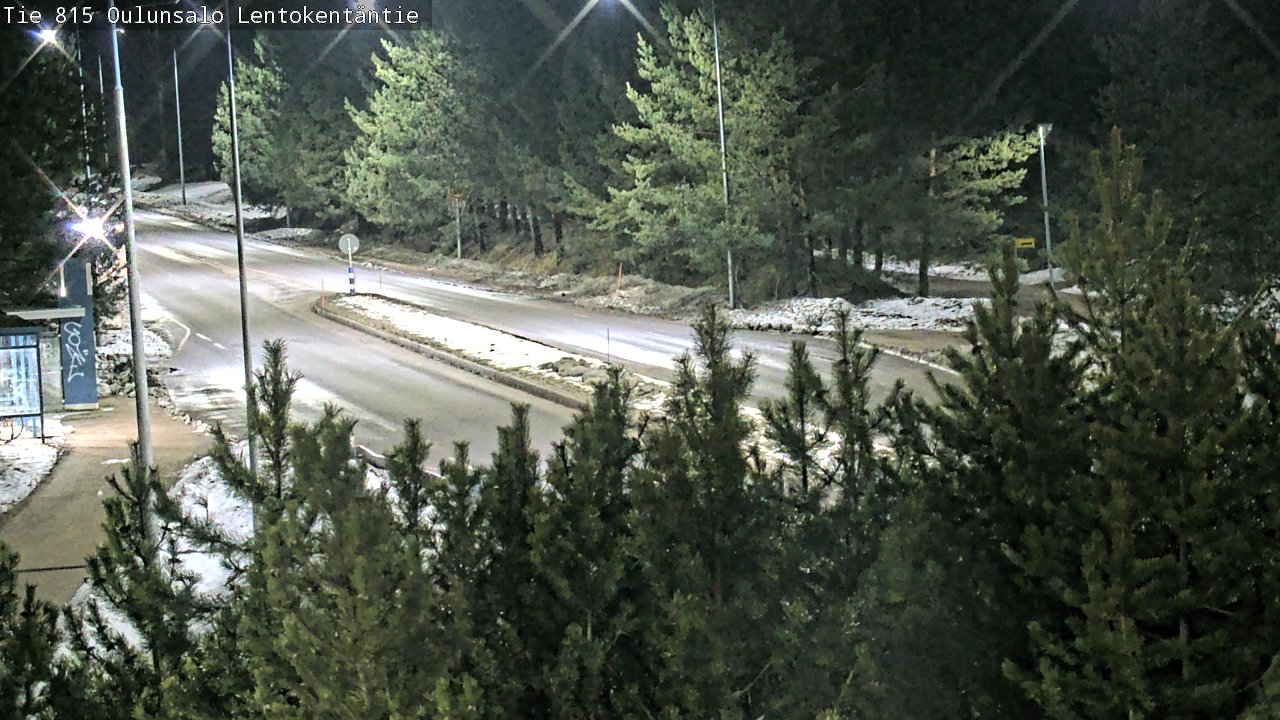 Weather Camera Image Väg 816 Uleåsalo, Lentokentäntie, Oulu, Pohjois-Pohjanmaa