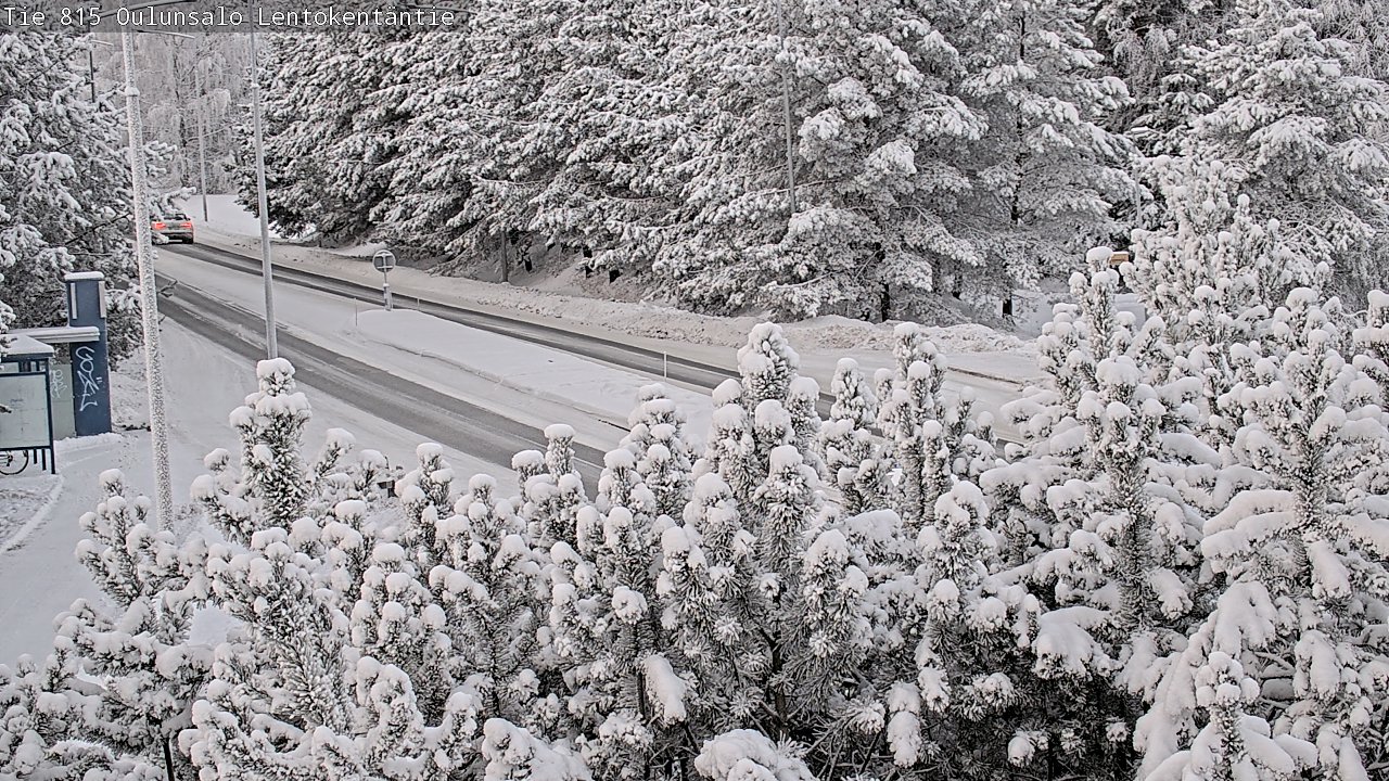 Kelikamerat Kuva Tie 816 Oulunsalo, Lentokentäntie, Oulu, Pohjois-Pohjanmaa