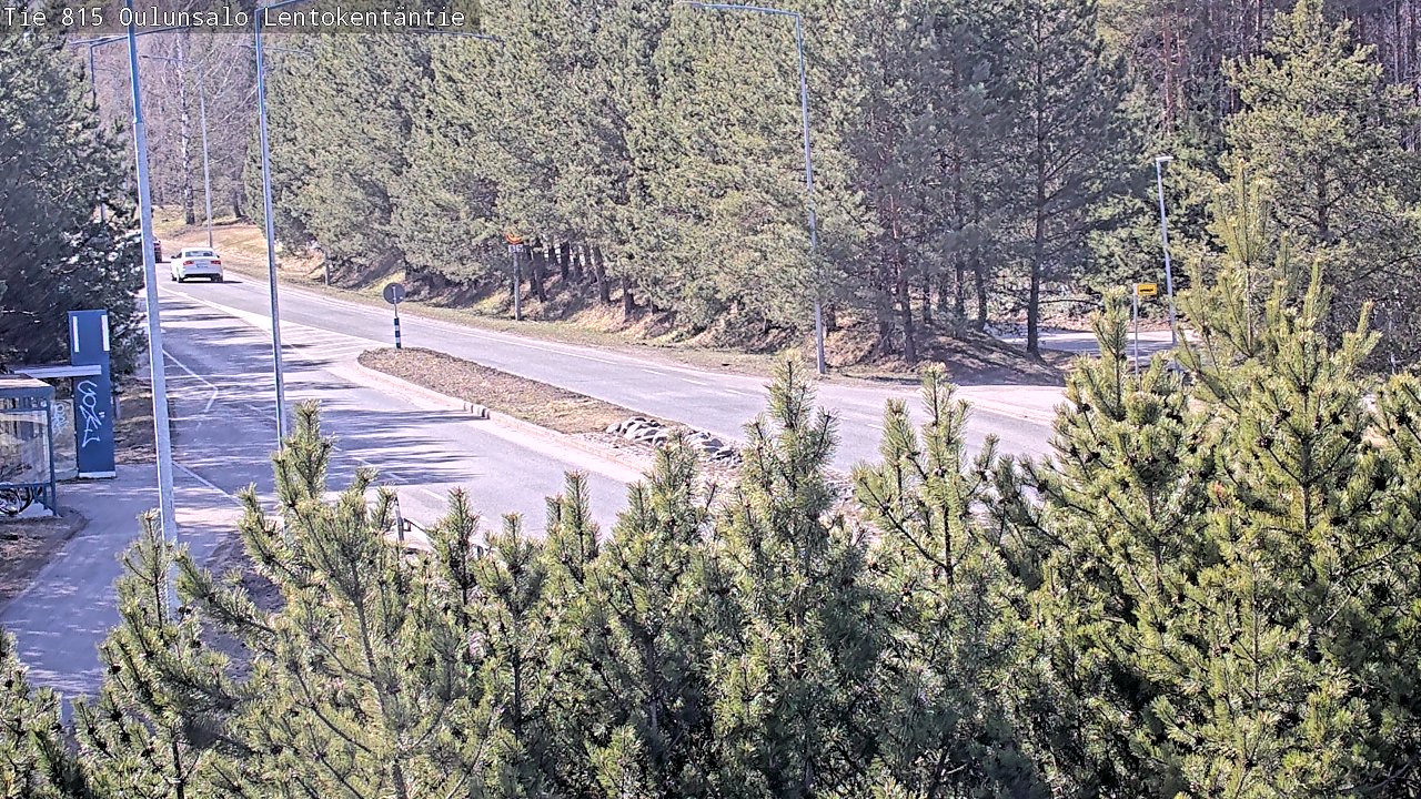 Weather Camera Image Väg 816 Uleåsalo, Lentokentäntie, Oulu, Pohjois-Pohjanmaa