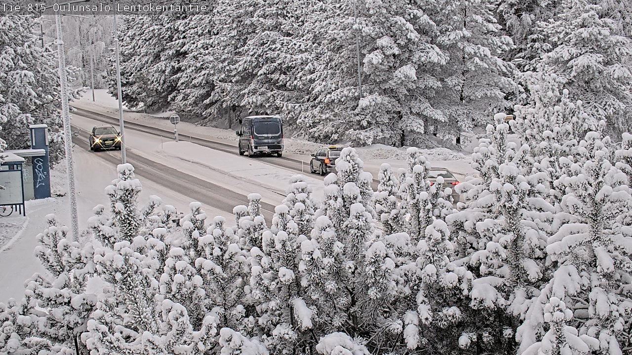 Weather Camera Image Road 816 Oulunsalo, Lentokentäntie, Oulu, Pohjois-Pohjanmaa