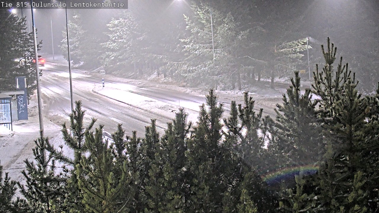 Weather Camera Image Väg 816 Uleåsalo, Lentokentäntie, Oulu, Pohjois-Pohjanmaa