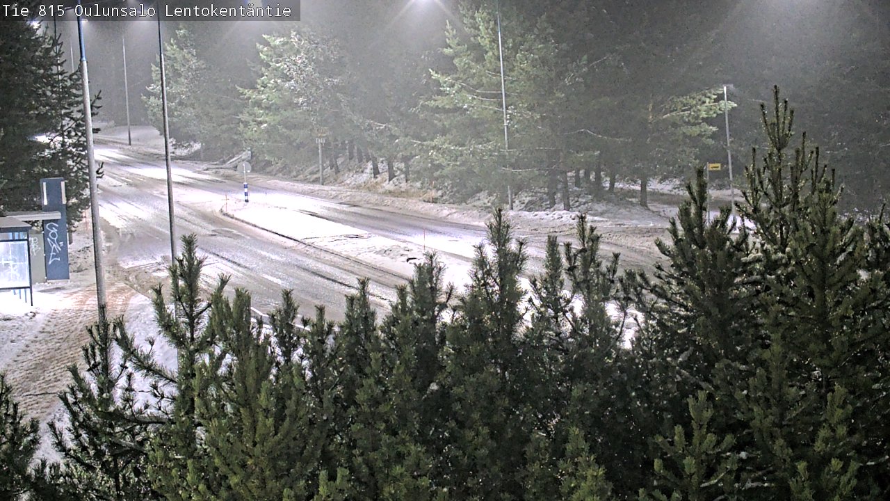 Weather Camera Image Väg 816 Uleåsalo, Lentokentäntie, Oulu, Pohjois-Pohjanmaa