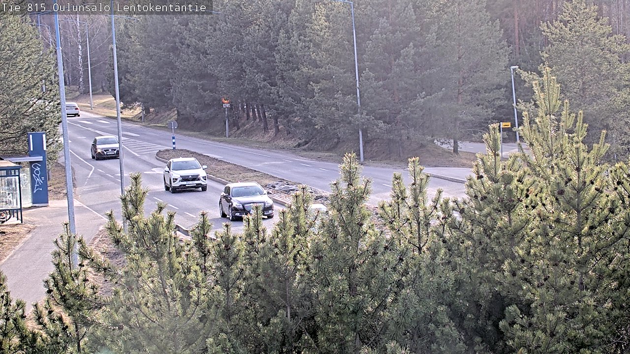 Weather Camera Image Väg 816 Uleåsalo, Lentokentäntie, Oulu, Pohjois-Pohjanmaa