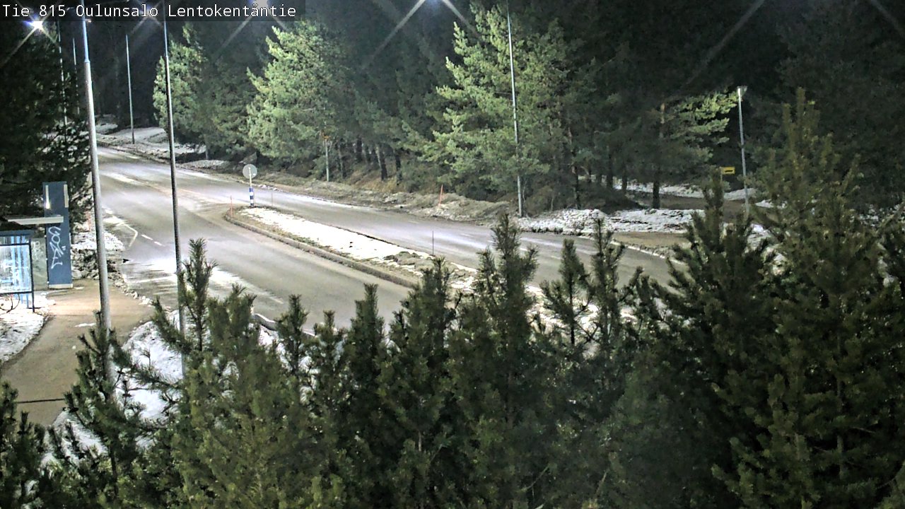 Weather Camera Image Väg 816 Uleåsalo, Lentokentäntie, Oulu, Pohjois-Pohjanmaa