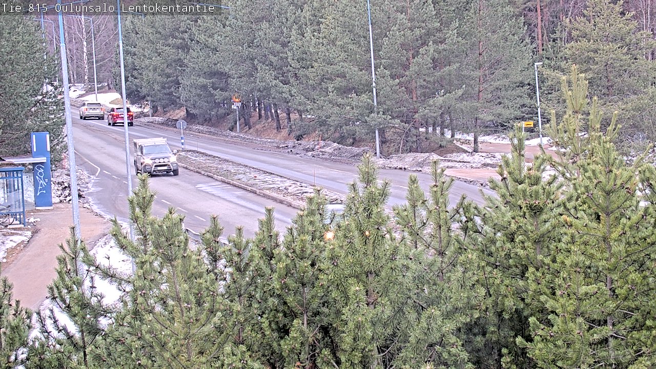 Weather Camera Image Väg 816 Uleåsalo, Lentokentäntie, Oulu, Pohjois-Pohjanmaa