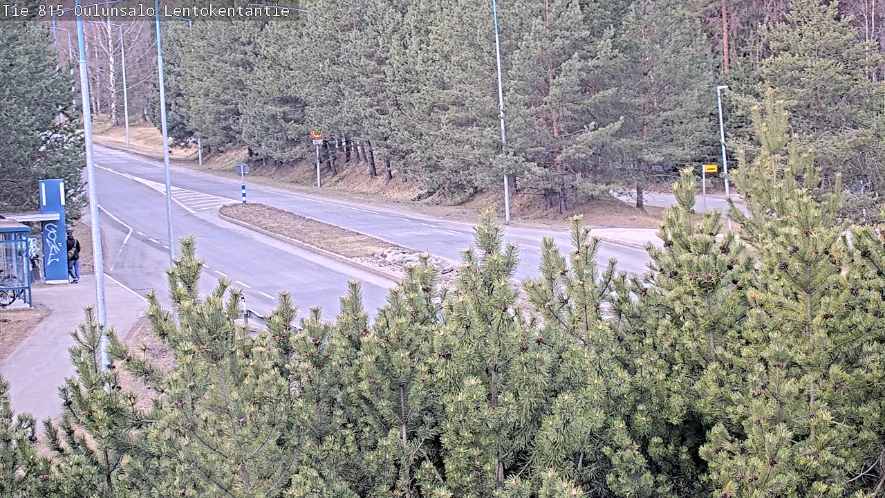 Weather Camera Image Väg 816 Uleåsalo, Lentokentäntie, Oulu, Pohjois-Pohjanmaa