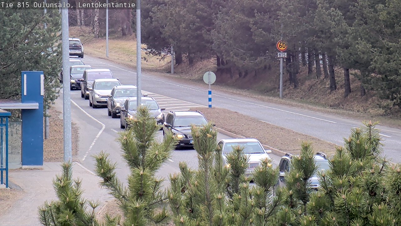 Weather Camera Image Road 816 Oulunsalo, Lentokentäntie, Oulu, Pohjois-Pohjanmaa