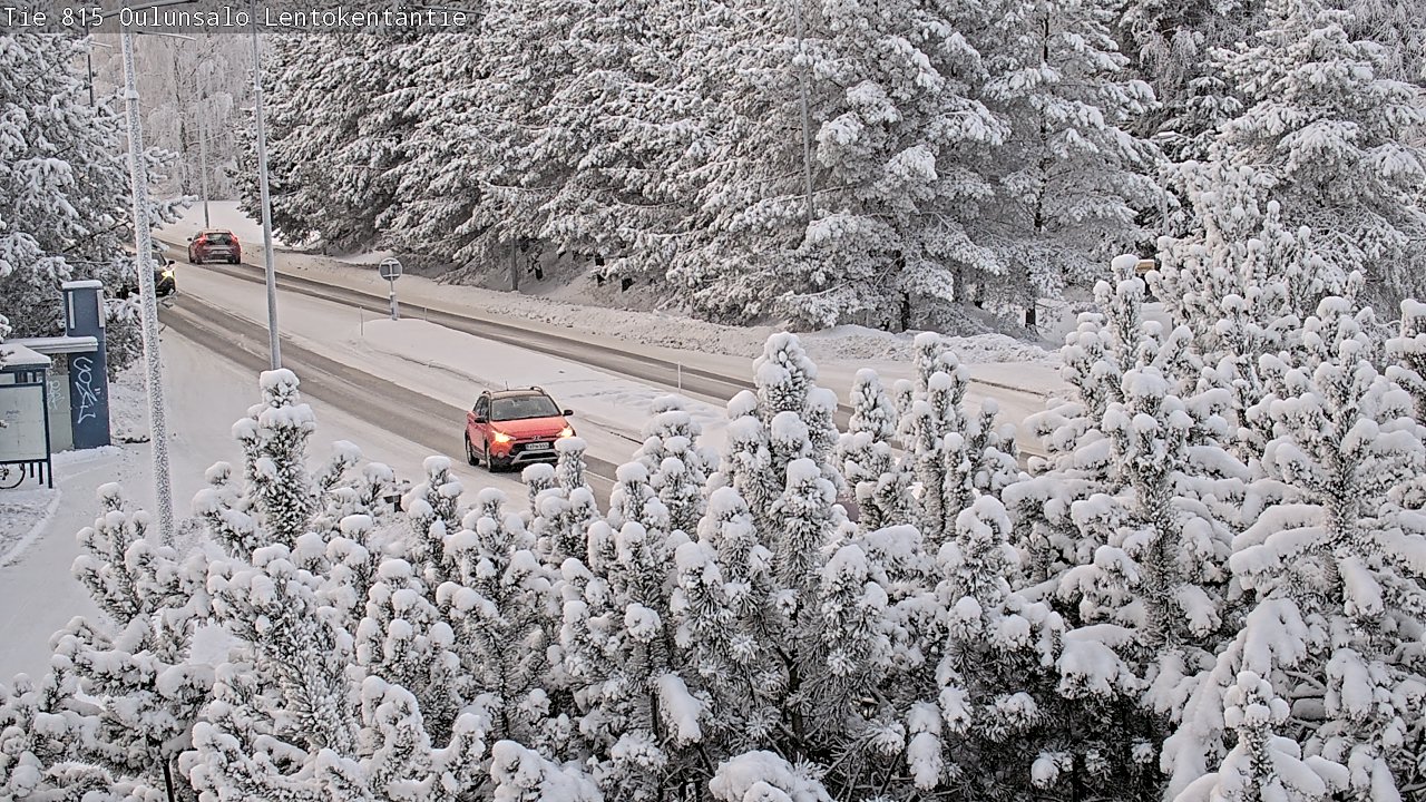 Weather Camera Image Road 816 Oulunsalo, Lentokentäntie, Oulu, Pohjois-Pohjanmaa