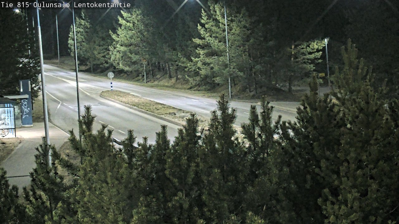 Weather Camera Image Road 816 Oulunsalo, Lentokentäntie, Oulu, Pohjois-Pohjanmaa