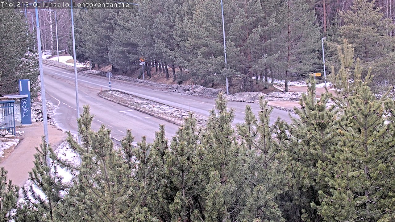 Weather Camera Image Road 816 Oulunsalo, Lentokentäntie, Oulu, Pohjois-Pohjanmaa