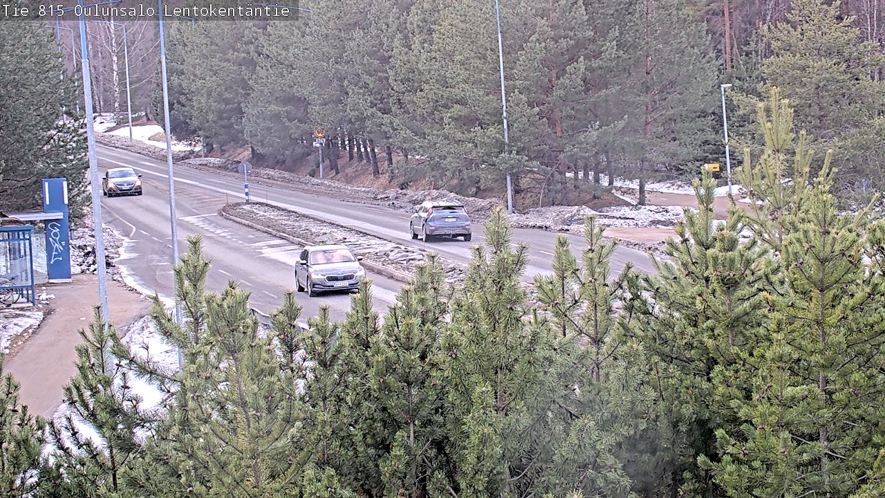 Weather Camera Image Väg 816 Uleåsalo, Lentokentäntie, Oulu, Pohjois-Pohjanmaa