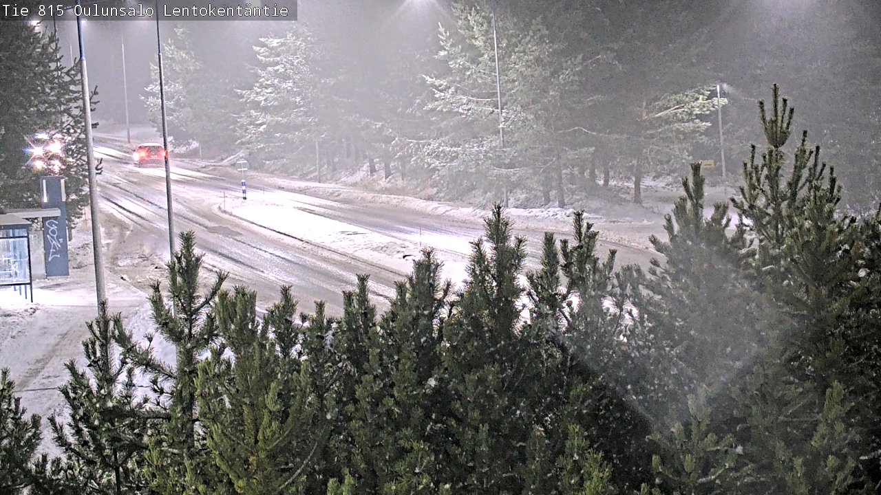 Weather Camera Image Väg 816 Uleåsalo, Lentokentäntie, Oulu, Pohjois-Pohjanmaa