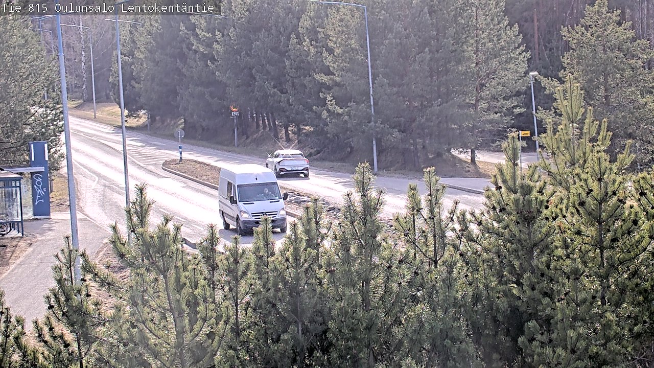 Weather Camera Image Väg 816 Uleåsalo, Lentokentäntie, Oulu, Pohjois-Pohjanmaa