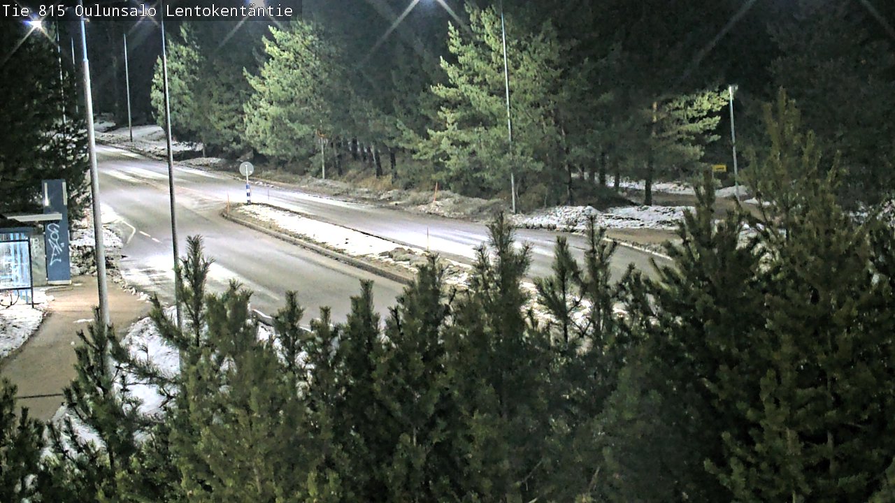 Weather Camera Image Väg 816 Uleåsalo, Lentokentäntie, Oulu, Pohjois-Pohjanmaa