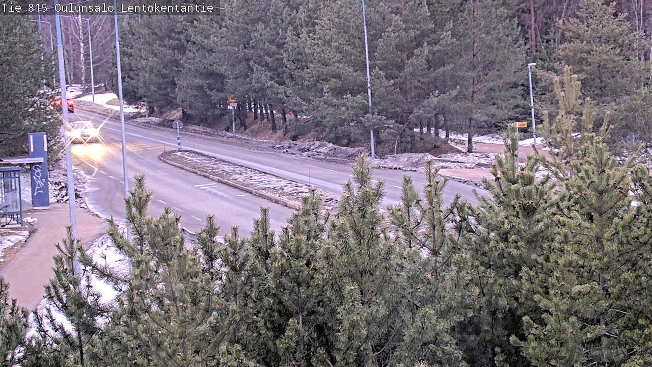 Weather Camera Image Road 816 Oulunsalo, Lentokentäntie, Oulu, Pohjois-Pohjanmaa
